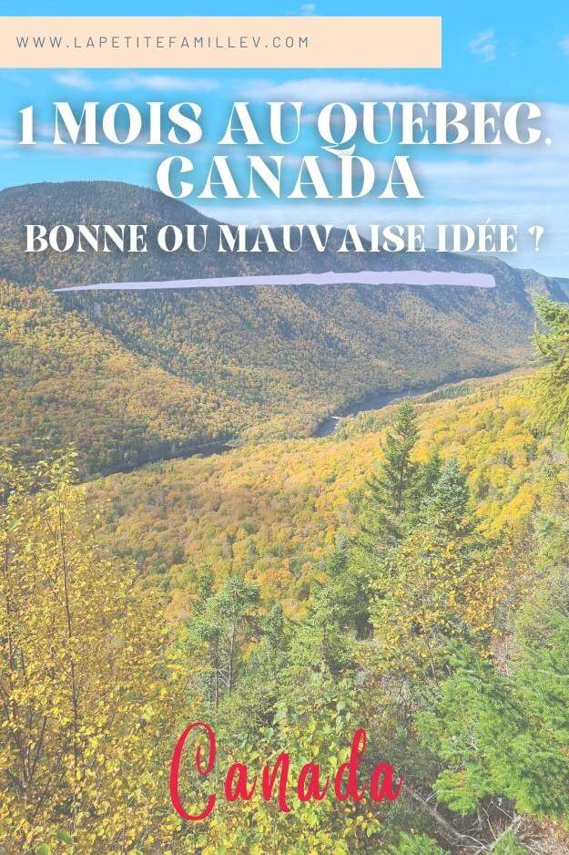 Quebec au Canada 1 mois PINTEREST - La petite famille V
