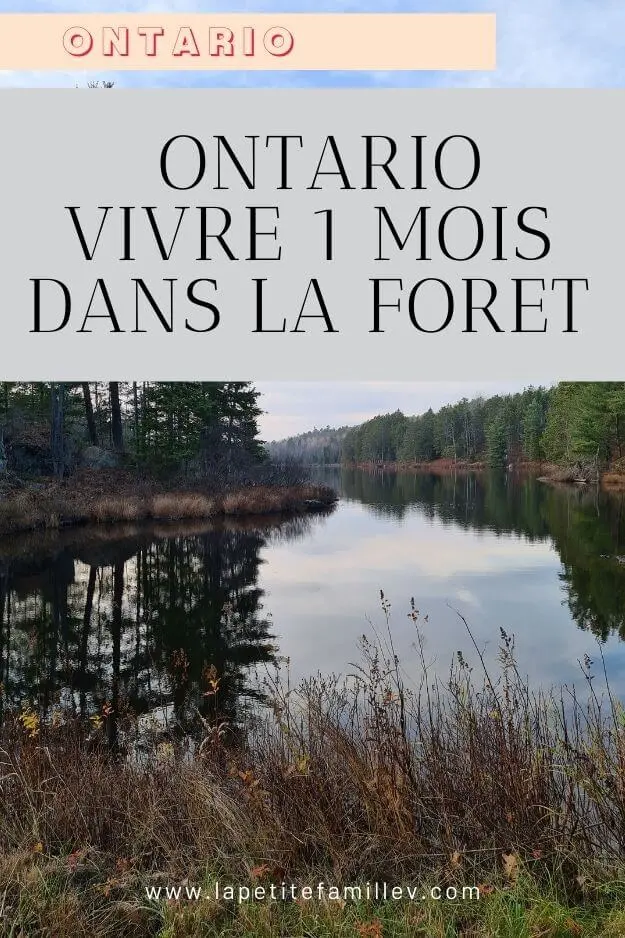Ontario vivre 1 mois dans la foret  - La petite famille V PINTEREST